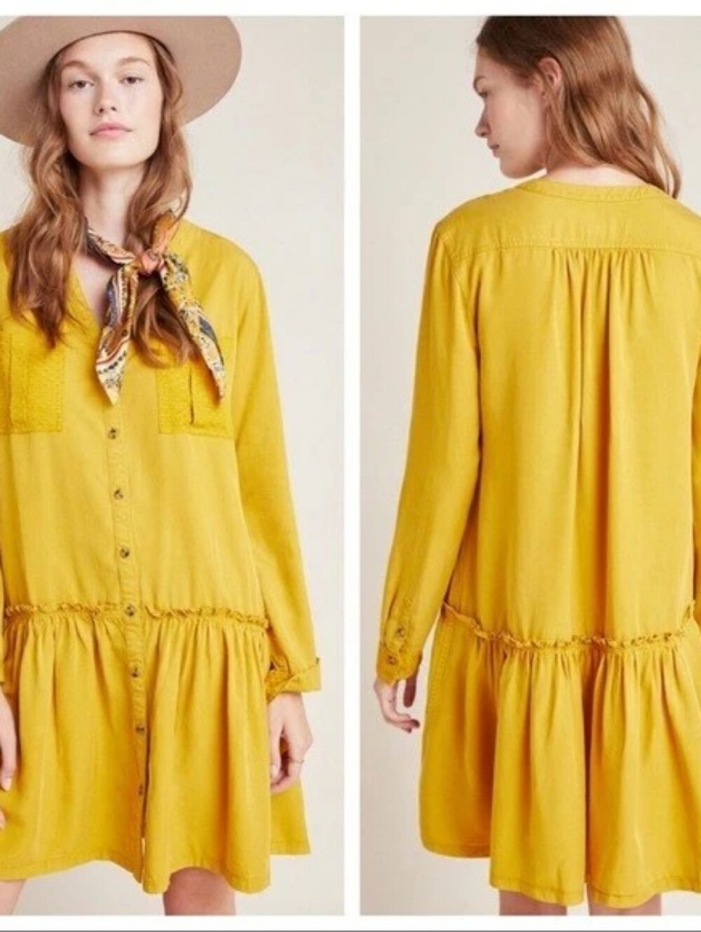 Maeve By Anthropologie Button Dress
